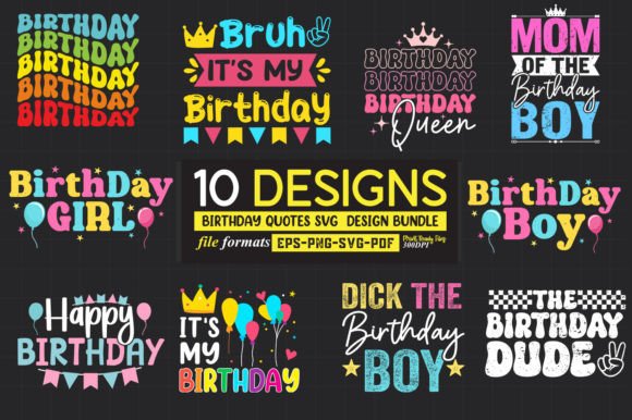 Birthday T-Shirt Quotes SVG Design
