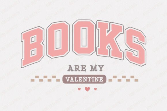Books Are My Valentine - Retro SVG