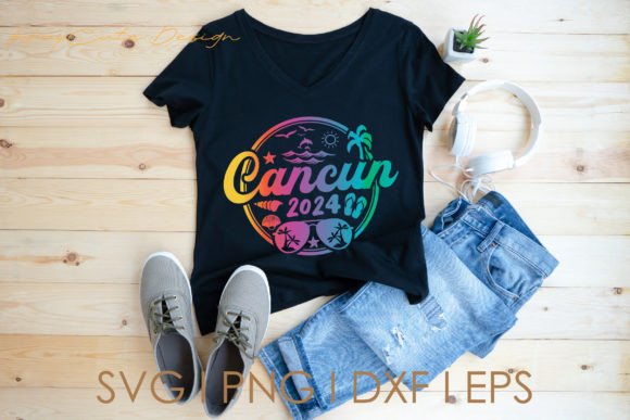 Cancun 2024 Summer Vacation Svg Png