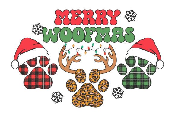 Cat Dog Paw Christmas SVG Graphics
