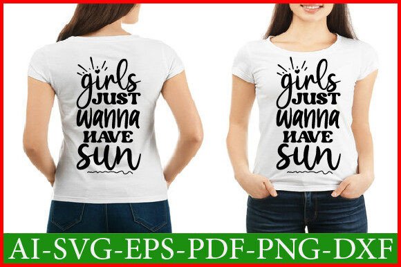 Girls Just Wanna Have Sun Svg Design