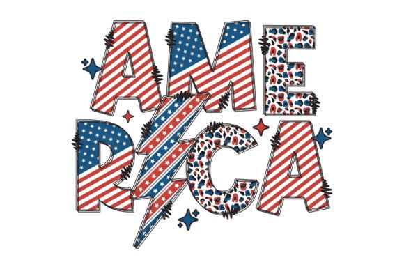 Patriotic 4th of July SVG Sublimation Graphics