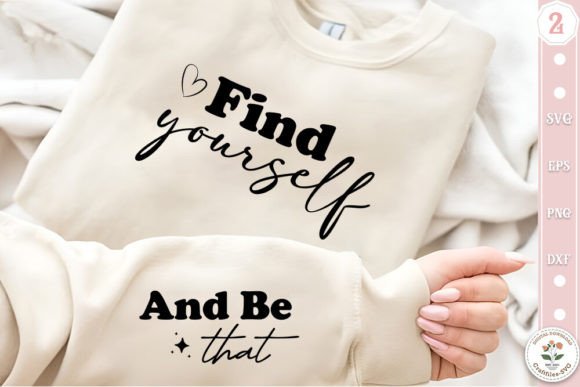 Positive Quotes Sweatshirt SVG for Crafts and Graphics