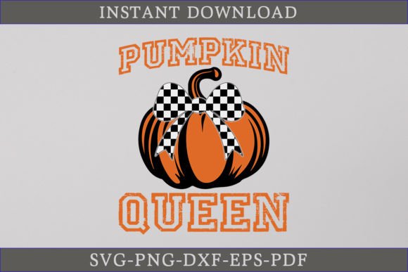 Pumpkin Queen SVG Coquette Bow SVG