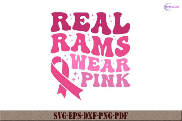 Real Rams Wear Pink SVG for Crafts