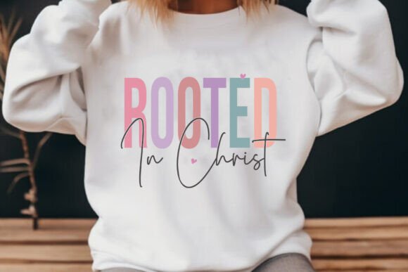 Rooted in Christ - Retro SVG