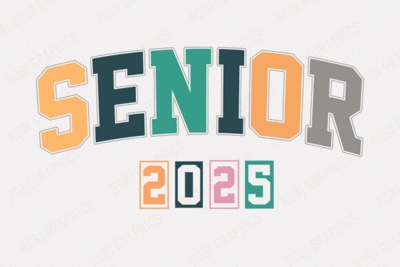 Senior 2025 - Retro SVG