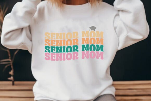 Senior Mom - Retro SVG: Graphics and Crafts Fusion