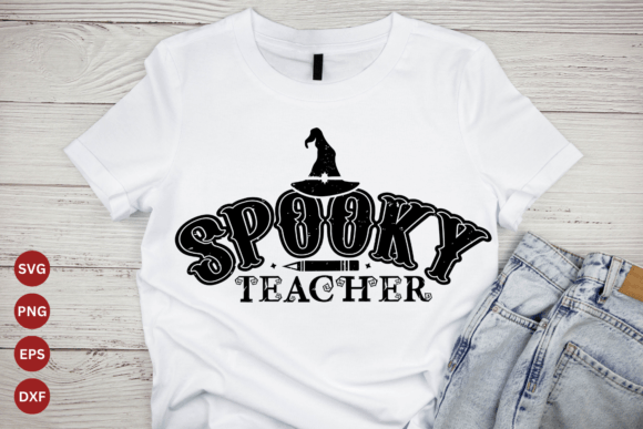 Spooky Teacher Halloween Sign Svg: Graphics & Crafts
